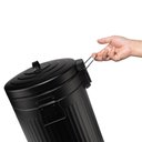 Ver imagem 5 de Lixeira Retrô com Pedal Preta Mollie 5 Litros