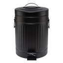 Ver imagem 2 de Lixeira Retrô com Pedal Preta Mollie 5 Litros