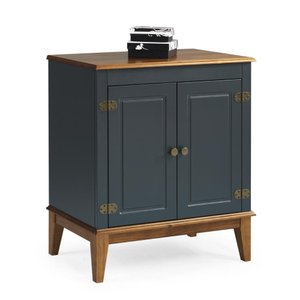 Balcão de Madeira Maciça 2 Portas - Azul Petróleo