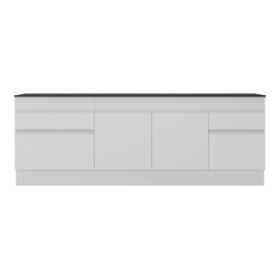 Kit 2 Balcões com Rodapé Gabinete Pia 150 cm e Cooktop 70 cm Veneza Multimóveis MP2108.891 - 6