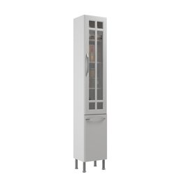 Paneleiro Simples Modulado Com Vidro Fidelitá Viena 35cm 2 Portas - 3
