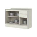 Ver imagem 5 de Balcão Pia com Tampo 120cm 3 Portas 2 Gavetas 100% MDF Fineze Bege/Areia HP