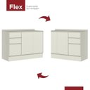 Ver imagem 7 de Balcão Pia 120cm com Tampo 100% MDF 3 Portas 2 Gavetas Fineze