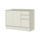 Ver imagem 3 de Balcão Pia 120cm com Tampo 100% MDF 3 Portas 2 Gavetas Fineze