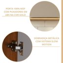 Ver imagem 5 de Balcão 1 Porta 40 cm Brilhante Celeste Bege/Cinamomo/Platina