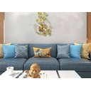 Ver imagem 6 de Relógio de Parede Folhas 3d Design Vertical Metal 80cm:dourado/dourado