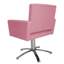 Ver imagem 4 de Poltrona Decorativa Camila Pés Metal Giratório Suede Rosa - DS Estofados