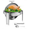 Takywep Réchaud 6 Qt Aço Inox Prata com Tampa Rolante para Eventos - 1