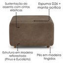 Ver imagem 7 de Poltrona Modular e Puff Block Pes Madeira Courino Tcs 729 Moll