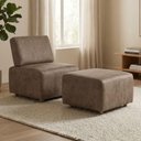 Ver imagem 2 de Poltrona Modular e Puff Block Pes Madeira Courino Tcs 729 Moll