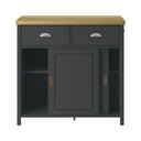 Ver imagem 4 de Balcao Aparador Buffet 2 Portas 85 Cm Ba145 Preto Dtall