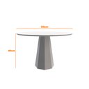 Ver imagem 5 de Mesa de Jantar Tampo com Vidro Agnes 120 cm Off White Base Ypê - D’Rossi