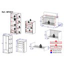 Ver imagem 4 de Quarto de Bebê Completo com Berço 3 em 1 para Colchão 130x60cm Confete Multimóveis MP4911