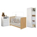 Ver imagem 2 de Quarto de Bebê Completo com Berço 3 em 1 para Colchão 130x60cm Confete Multimóveis MP4911