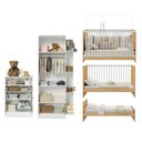 Ver imagem 5 de Quarto de Bebê Completo com Berço 3 em 1 para Colchão 130x60cm Confete Multimóveis MP4911