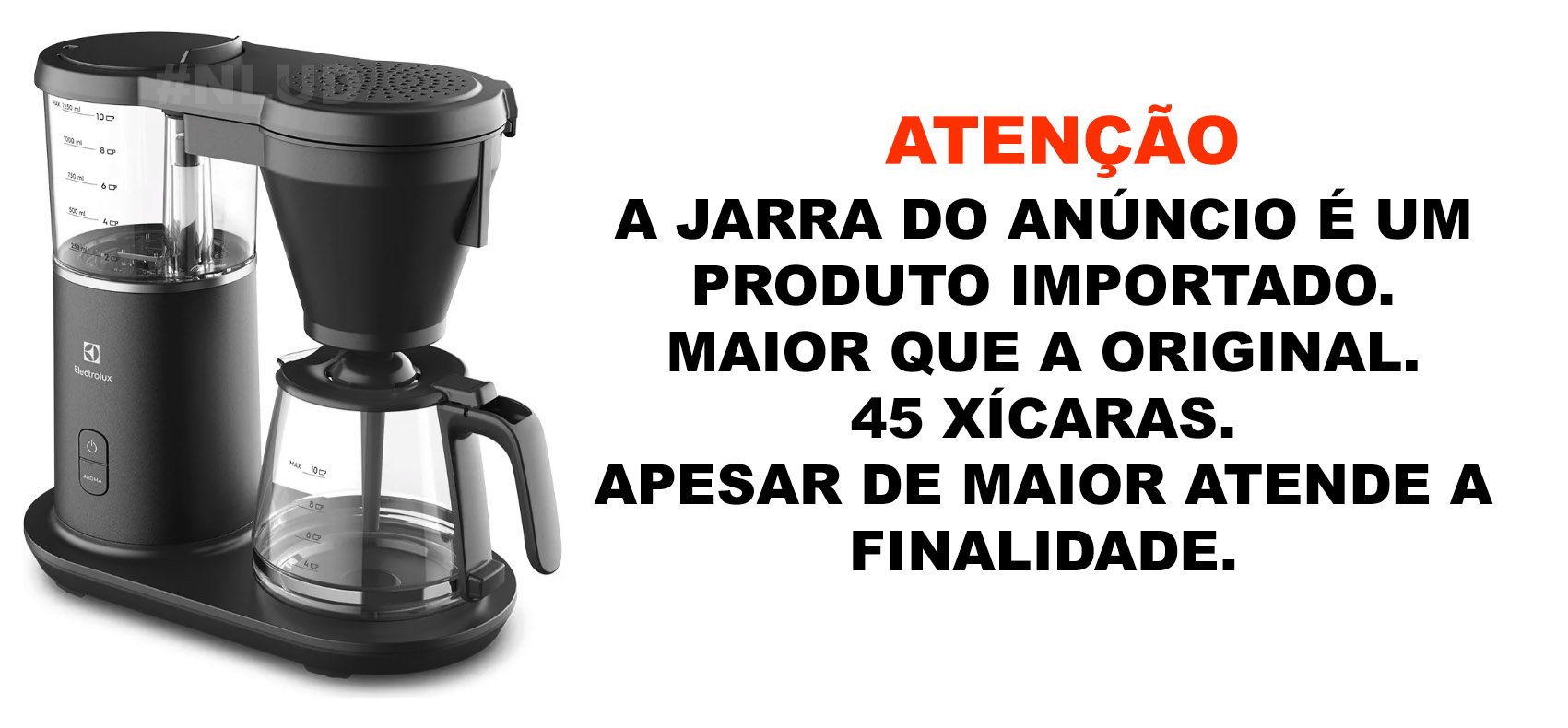 Jarra Importada Compatível Cafeteira Electrolux Cmp70 Expert - 3