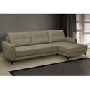 Ver imagem 2 de Sofá 4 Lugares com Chaise Direito 265cm Soreh F05 Veludo Castor - Mpozenato