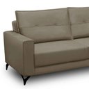Ver imagem 3 de Sofá 4 Lugares com Chaise Direito 265cm Soreh F05 Veludo Castor - Mpozenato