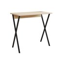 Ver imagem 1 de Mesa para Pc X 120x60 com Base em X para Quarto e Escritório - Ferro Preto Tampo Off White