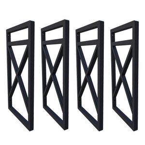 Suporte para Prateleira Estilo Industrial 04 Un. Preto