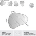 Ver imagem 2 de Espelho Decorativo Organico 80cm Es16 - Preto Fosco