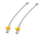 Ver imagem 1 de Engate Rabicho Par Mangueira Flexivel Misturador Conexao Femea Agua Fria Quente Moconomando Torneira