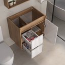 Ver imagem 3 de Gabinete para Banheiro Clarice 60 Cm - Fabribam Gabinetes