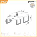 Ver imagem 3 de Kit 2 Mesas de Centro Retangulares Industrial Marrom 100% MDF