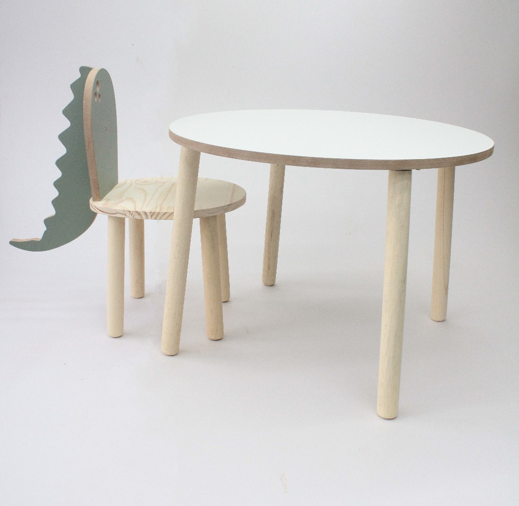 Conjunto de Mesa e Cadeira Infantil Dinossauro - 2