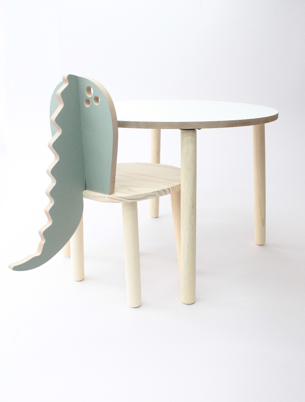 Conjunto de Mesa e Cadeira Infantil Dinossauro - 1