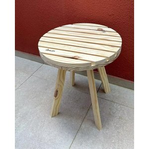 Mesa Lateral Luna de Madeira