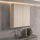 Ver imagem 6 de Armario Aereo 2 Portas MDF 80x90 cm Kali 119846 Bianco Toq Nicioli