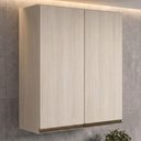 Ver imagem 2 de Armario Aereo 2 Portas MDF 80x90 cm Kali 119846 Bianco Toq Nicioli