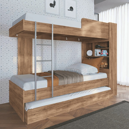 Escada para Beliche de Fácil Instalação Altura 110cm Schmitt - 4