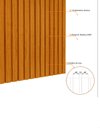Ver imagem 5 de Conjunto Home Suspenso com Painel Ripado TV até 75 Jendal Cor:Madeira