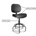 Ver imagem 4 de Cadeira Caixa Executiva Costurada sem Braços - (Aranha Martiflex) - Cor Preta - 35033