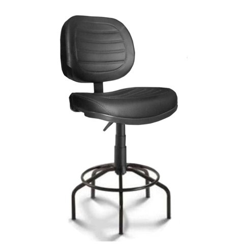 Cadeira Caixa Executiva Costurada sem Braços - (Aranha Martiflex) - Cor Preta - 35033