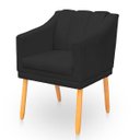 Ver imagem 4 de Kit Poltrona Cadeira para Sala Confortável e Moderna Mila Suede