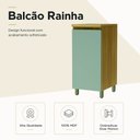 Ver imagem 2 de Balcão 1 Porta Nesher Rainha 40cm 100% MDF Nature-Verde