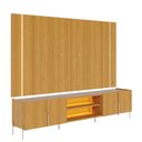 Ver imagem 1 de Rack Bancada com Painel Suspenso Maggiore para Tv até 75 Polegadas Naturale Colibri