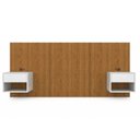 Ver imagem 2 de Cabeceira Casal Queen com 2 Mesas de Cabeceira LED 3500k e Tomadas 100% MDF Ayla