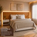 Ver imagem 6 de Cabeceira Casal Queen com 2 Mesas de Cabeceira LED 3500k e Tomadas 100% MDF Ayla