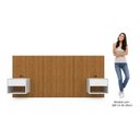 Ver imagem 5 de Cabeceira Casal Queen com 2 Mesas de Cabeceira LED 3500k e Tomadas 100% MDF Ayla
