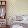 Papel de Parede Arabesco Amarelo Gh Papel de Parede 3,3m - 1