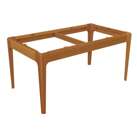 Base Mesa de Jantar Mira Bam003-ca Madeira Maciça S/ Tampo Carvalho - Kappesberg
