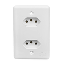 Ver imagem 3 de Kit com 3 Tomada Dupla Monobloco 2p+t 10a Il-201200 Cd.303