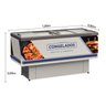 Expositor Ilha Dupla Ação Plus 127v Gelopar - 2