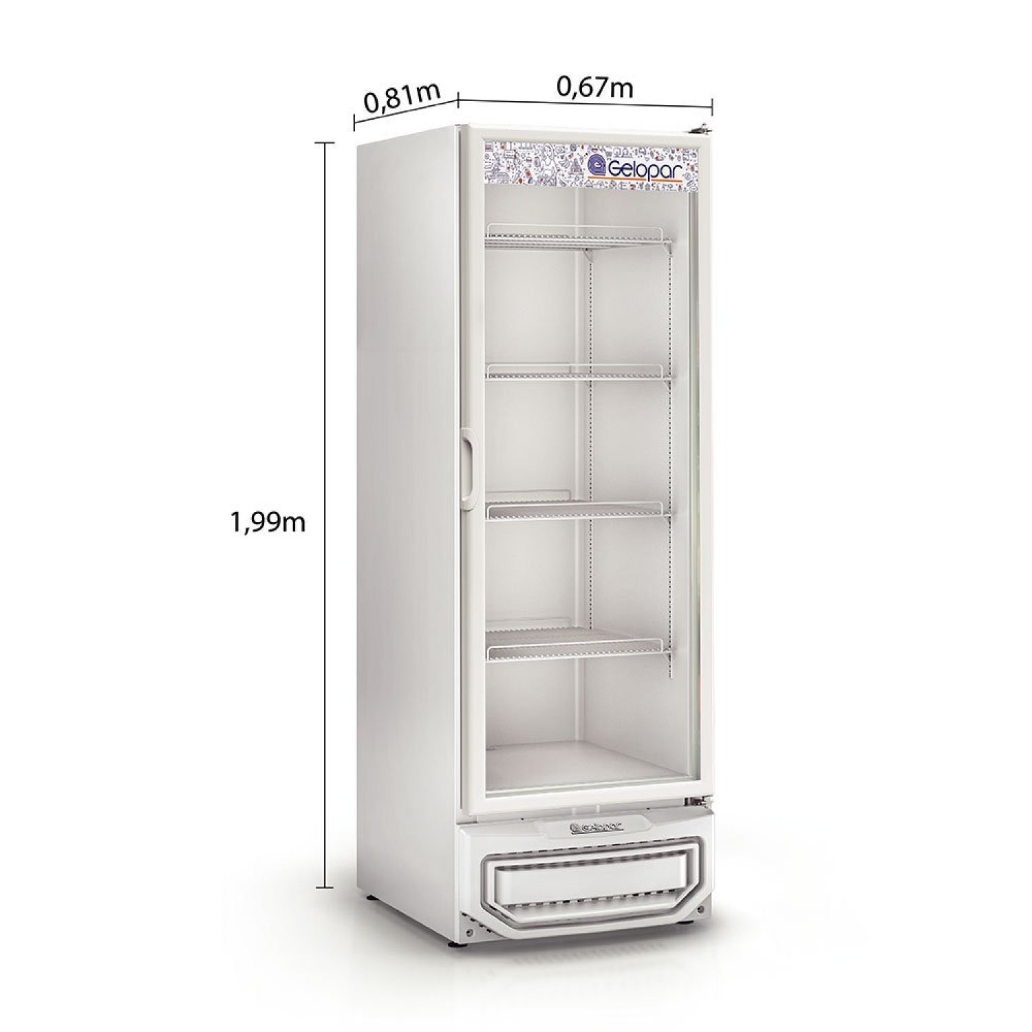 Freezer/Refrigerador Vertical Dupla Ação 573 litros GPA-57 BR Gelopar 220v - 2