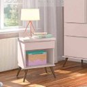 Ver imagem 2 de Mesa de Cabeceira Apoio Infantil Bebê Rêtro Melinda Rosê - Phoenix Baby