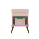 Ver imagem 1 de Mesa de Cabeceira Apoio Infantil Bebê Rêtro Melinda Rosê - Phoenix Baby